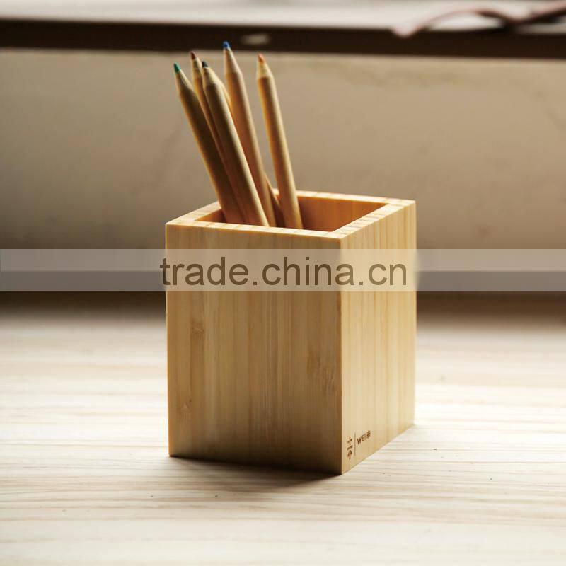 Solid wood natural wooden pen holder