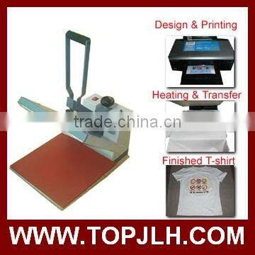 High pressure plain heat press machine for T-shirt printing