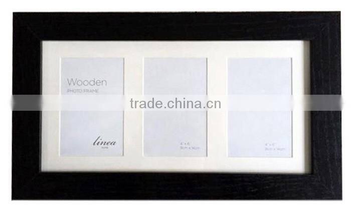 Best Decorative 3 Part Black Display Photo Frame