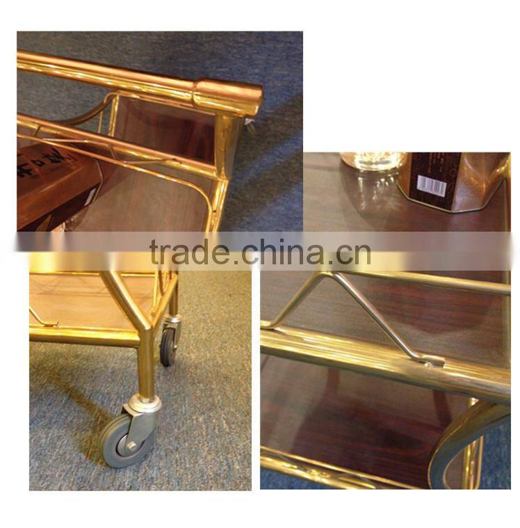 Stainless steel mobile food cart coffee cart hand cart for sale C-37