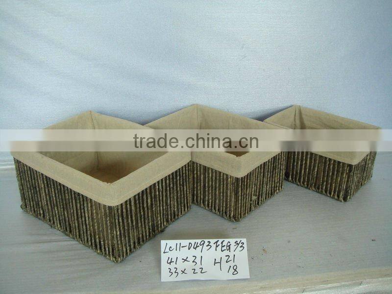 beautiful corn husk,rattan storage basket