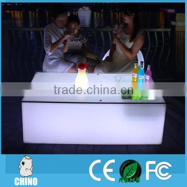 Square Shape Nightclub Champange Table Lounge LED Table