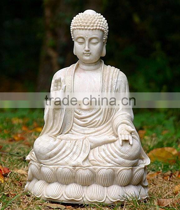 White marble thai sculpture cast stone buddha statue