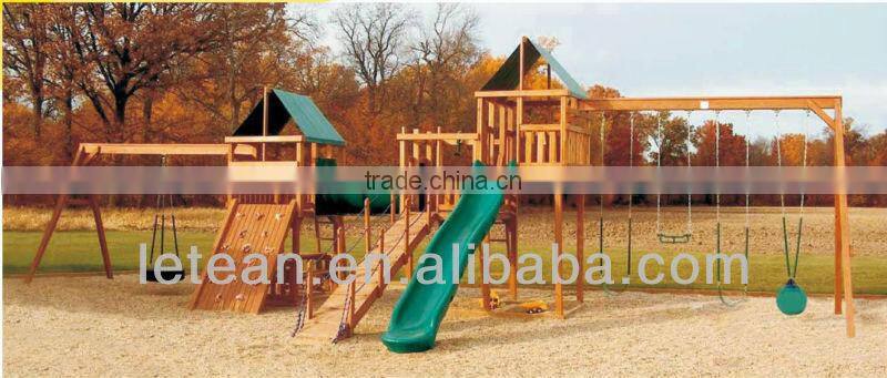 Eco-friendly non-toxic wooden pirate ship playground LT-2071A