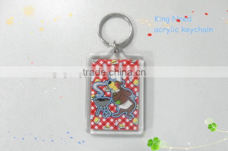 Donguan wholesale acrylic Key Chain key Ring