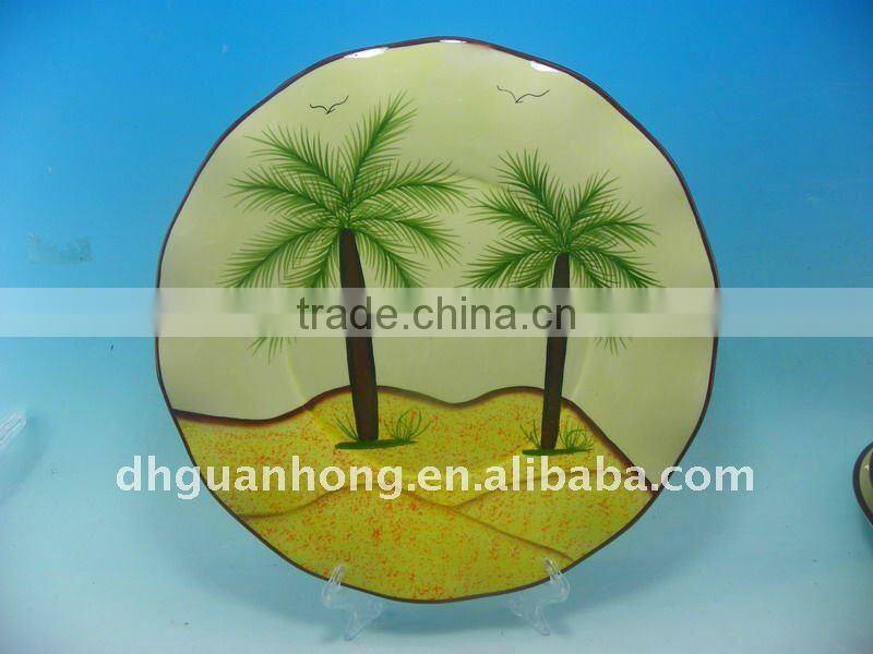 White Round Plates Dollhouse Miniatures Ceramic Supply Deco