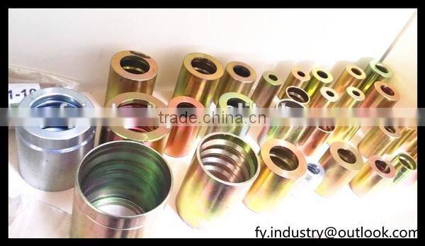 Stainless steel hydraulic hose Ferrule 00421,00621,03310,00210,carbon steel sae 100r9at hose ferrule 00110