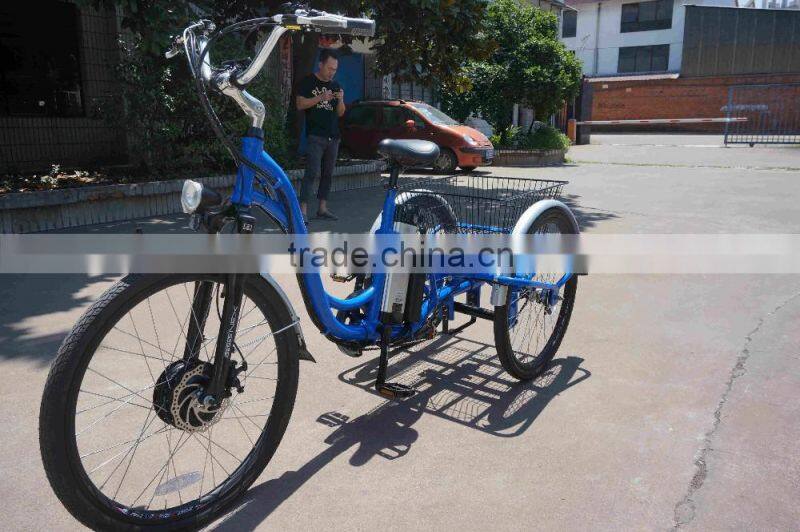 Danish three wheel pedal assisted cargo electric bike for sale