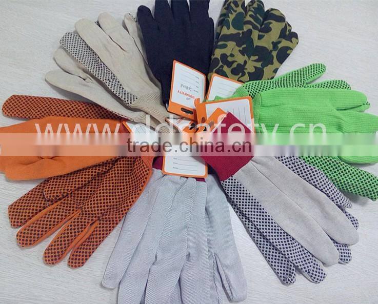 DDSAFETY 2017 Hot Sale Heavy Weight Chore Gloves Canvas Working Gloves
