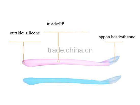 sillicon baby feeding training spoon