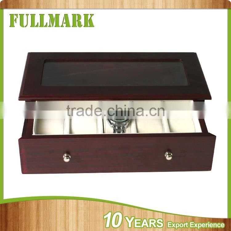 Wrist wooden watch box luxury gift package case