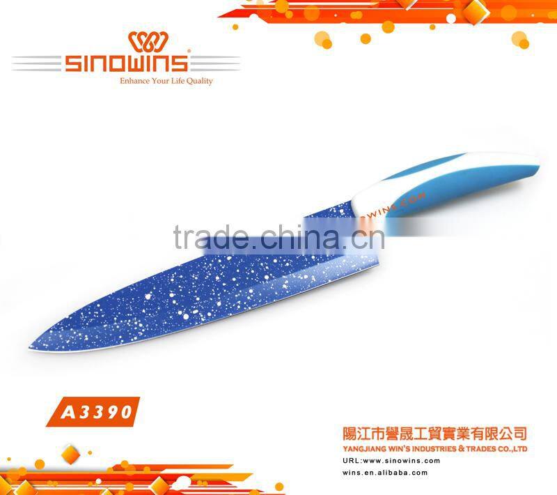 A3390-2 New design Hot Sale High Quality Stainless Steel Kitchen Knife Set with Non-stick Coating