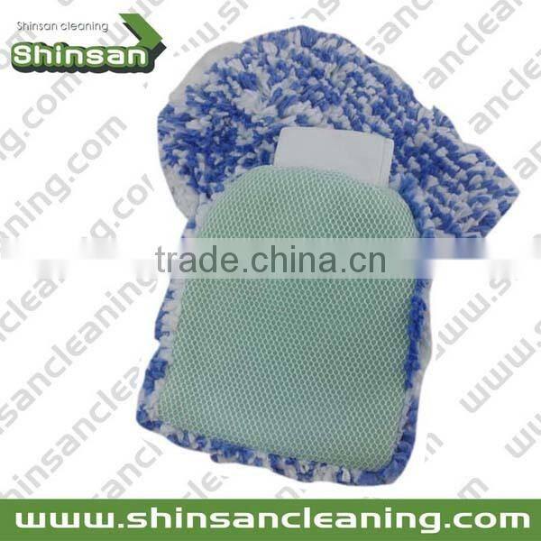 Hot selling Car washing chenille microfiber gloves/microfiber hand gloves/Mitt Microfiber Car Cleaning Glove