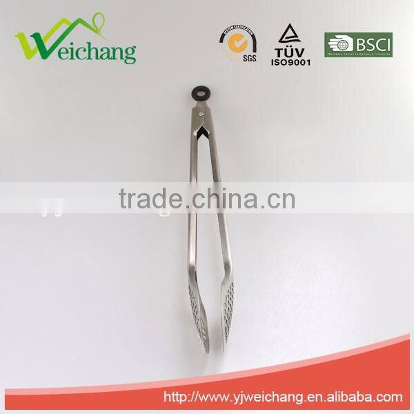 WCJ669 Utility whole stainless steel Food Tongs low price new design