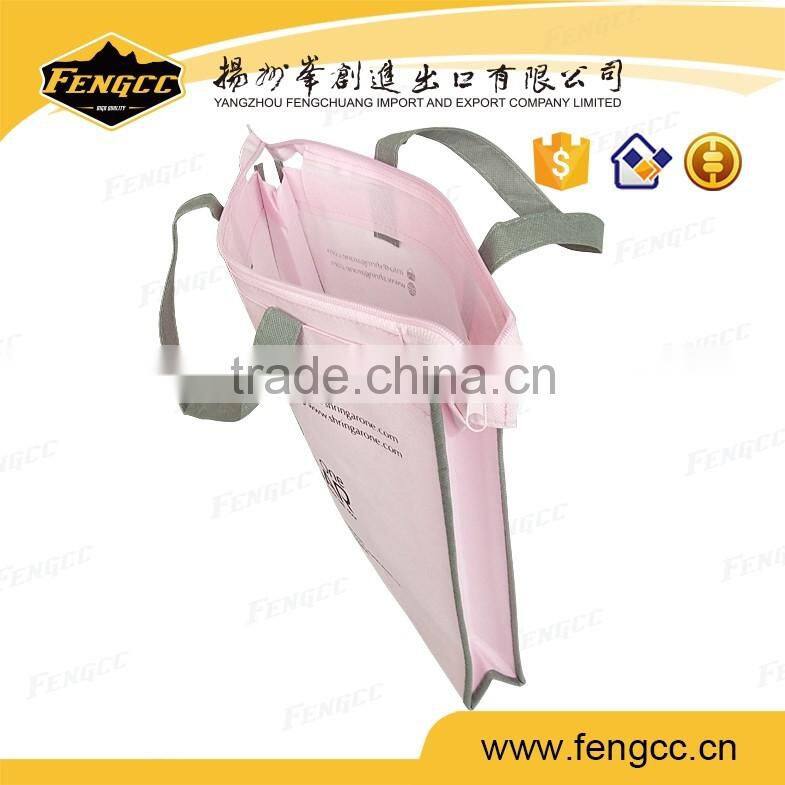 reusable eco friendly non woven cheap printing folding shopping bag