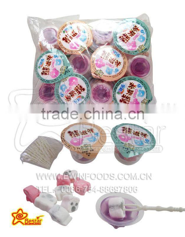 Strawberry Shape Marshmallow With Fruity Jam