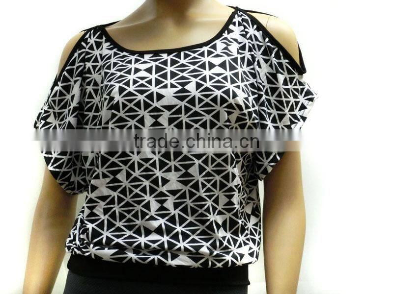 2015 NEW fashion Woman Blouse Short Sleeve O-Neck Loose Blouse Casual Top Shirt