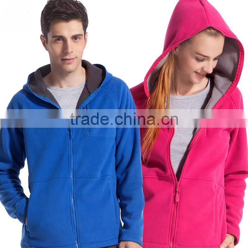 Warm windstopper softshell jacket zipper up micro polar fleece jacket