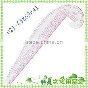 Kearing brand transplant flexible sandwich line plastic 24 inch french curve ruler for fashion design