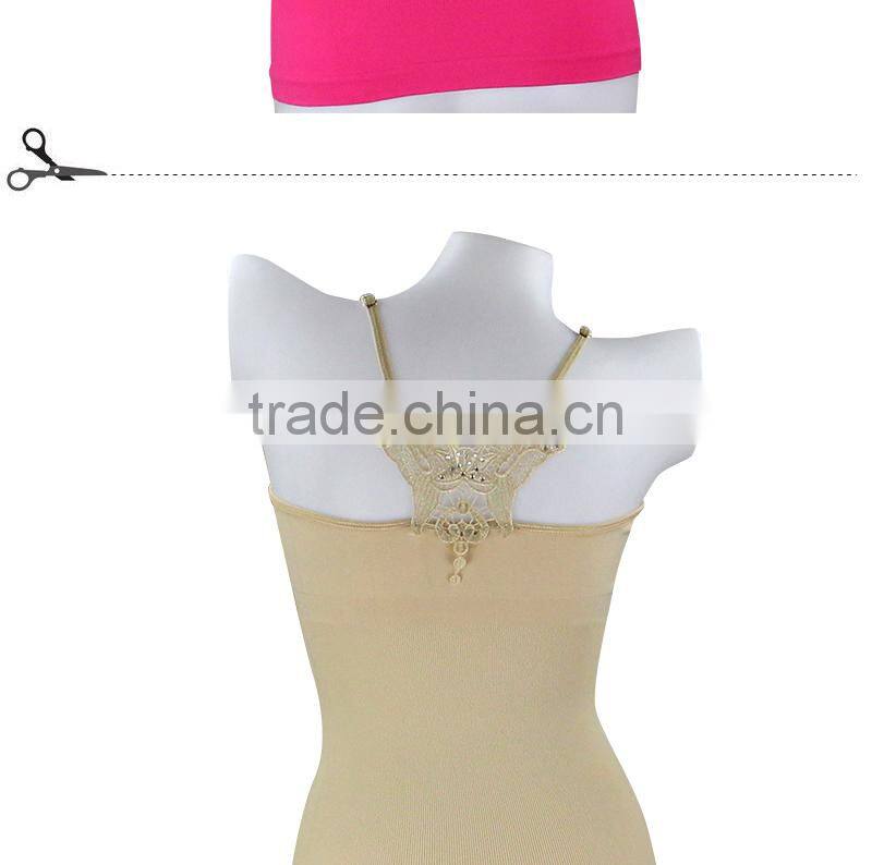 Ladies long one piece hot sexy seamless control camisole