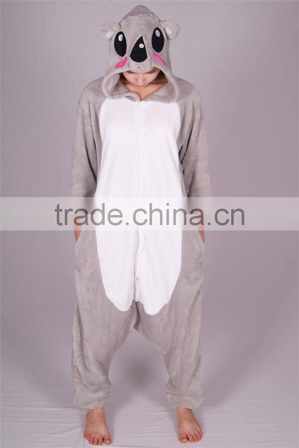 OEM service lifelike animal mascot party dress up koala adult costume