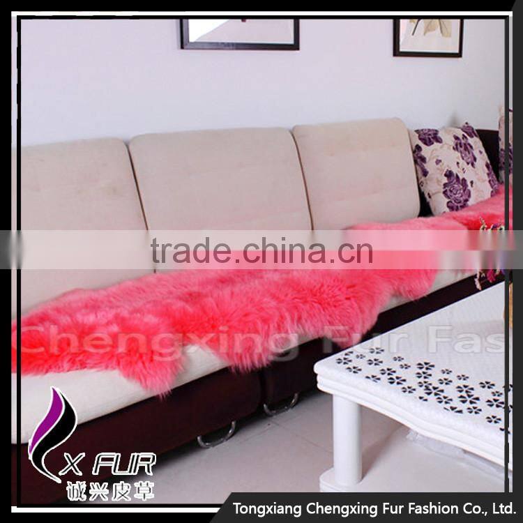 CX-D-112 Luxury Hand Made Genuine Sheep Fur Shaggy Carpet