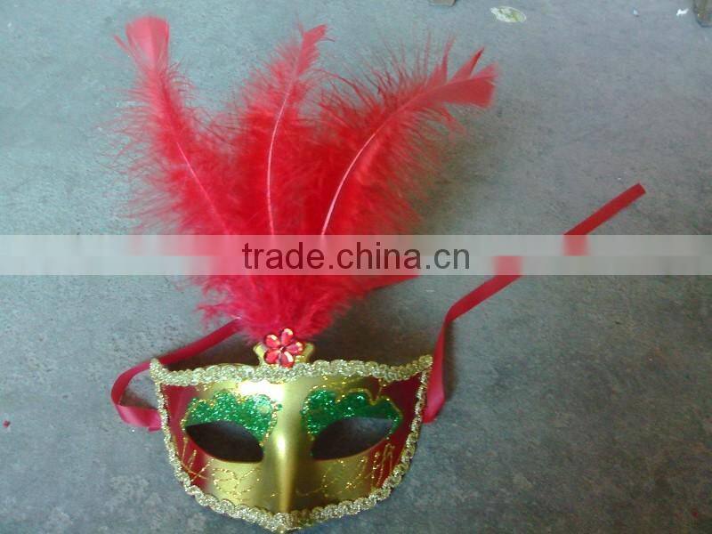 feathered venetian party mask for sale