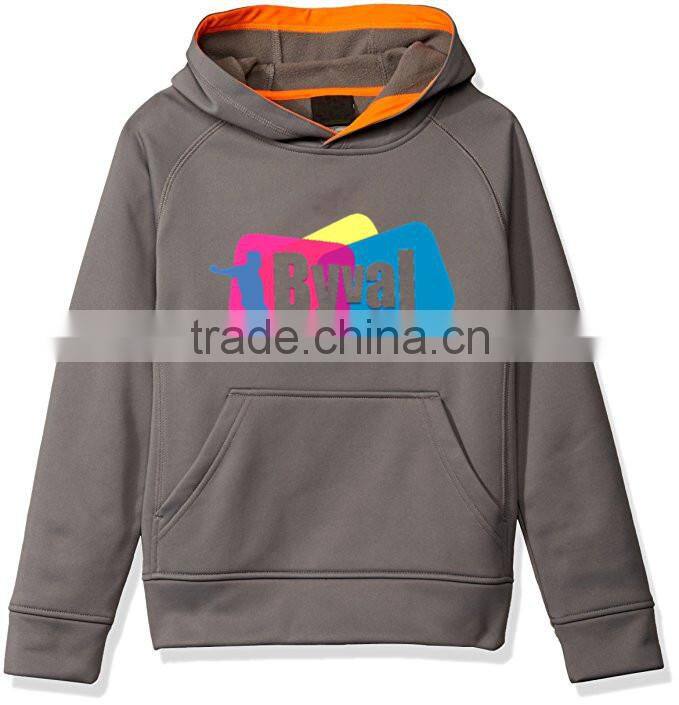 Boys Fleece Hoodie Custom Printed Logo Pullover Sweatshirts Jacket Classic Kangaroo Pocket Tracksuit Kids Wholesale Hoodies