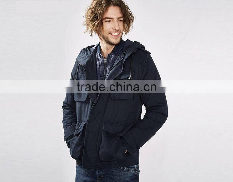 China Supplier Custom Winter Men'S 2-In-1 Detachable Padded Quilting Jacket