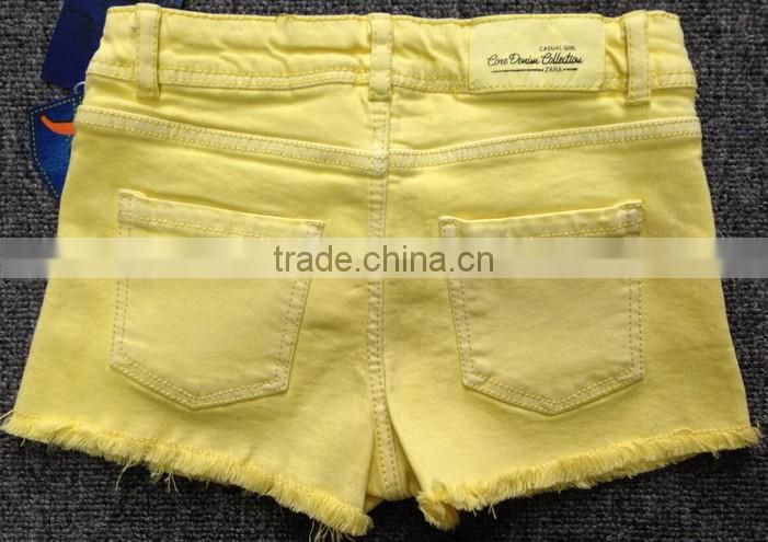 girls twill hot shorts,baby girls shorts