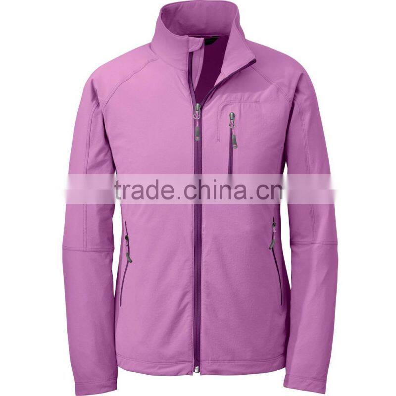 luminous colors sports wear warm women outdoor hiking softshell jakcet