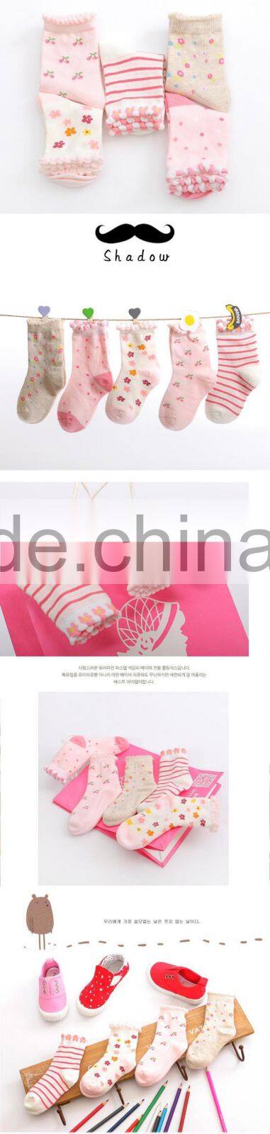 2016 kids girl princess relent beautiful cotton socks