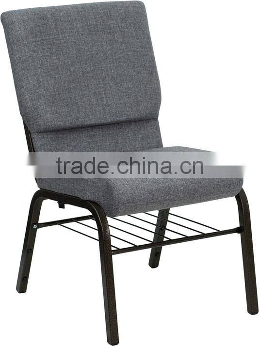 Wholesale Used Hot sell item Stacking Metal Church Chair Steel fabric stacking Waiting Meeting Room conference church chair