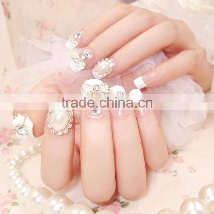 Self-adhesive Nails Glitter Tips With Glue Rhinestone Nails
