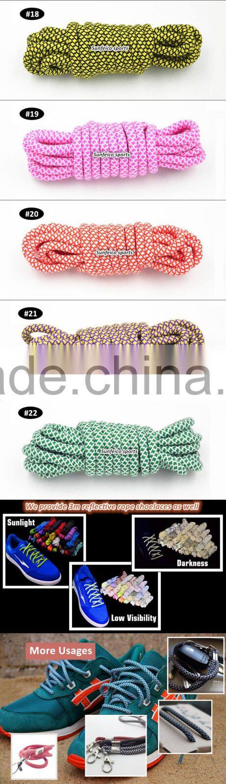 2017 Fashionable Customized Rope Shoelaces - Beautiful Yeezy Rope Laces - Round Laces - Laceup lace for Sneakers