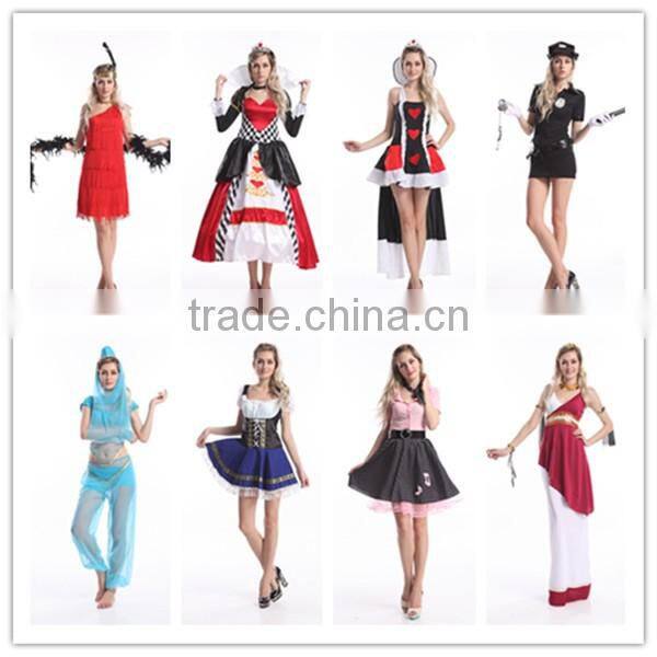 Adult Belle Princess Cosplay Costume Beauty and The Beast Halloween costume Party dress