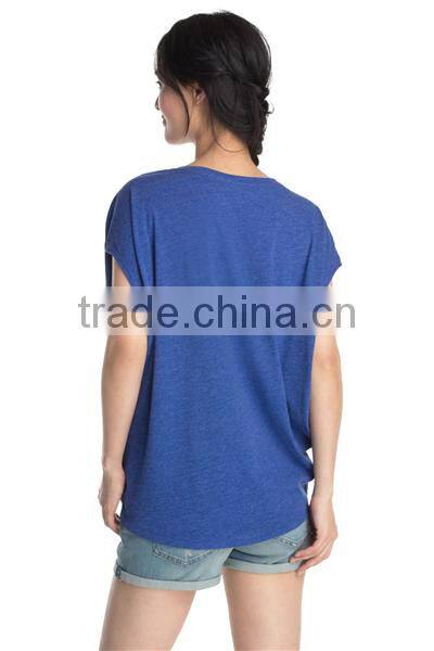 Oversized Batwing Design Plain Tee Shirt Blank