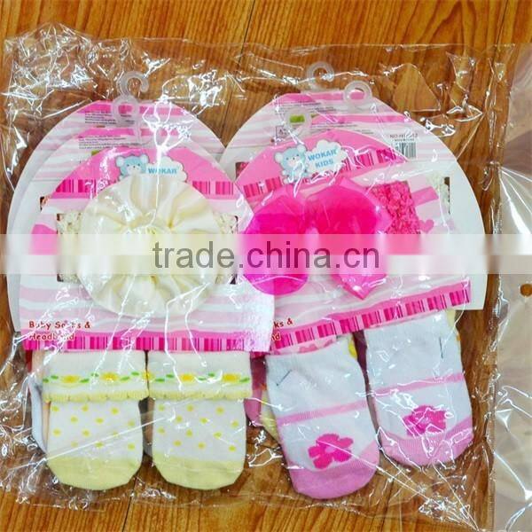 Wholesale Boutique Baby Headband +socks set