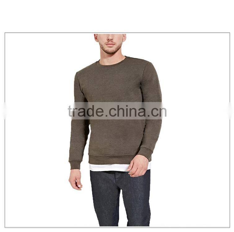 Wholesale Blank Bodybuilding Long Sleeve No Hooded Round Neck Sweatshirt