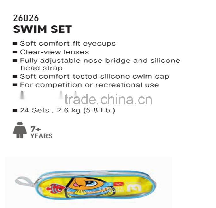 Bestway Cartoon Goggles Swimming Cap Suits