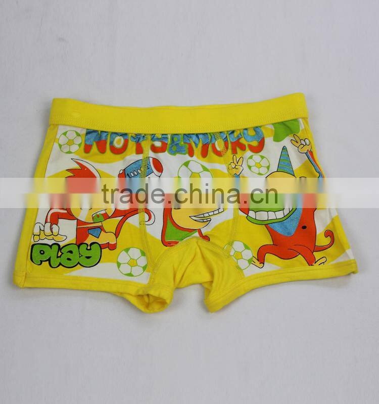 Lovely Yellow cotton 6~8 year old reteen kids underwear