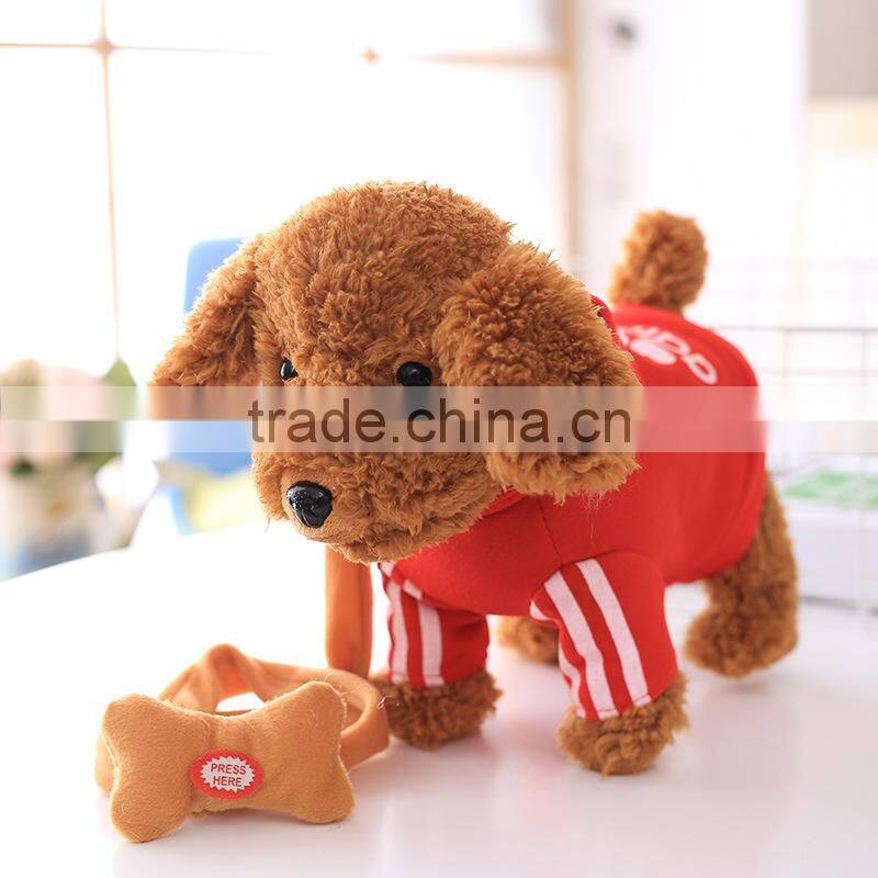 Electronic Cute Plush Dog Working Teddy Dog Toys Wholesale