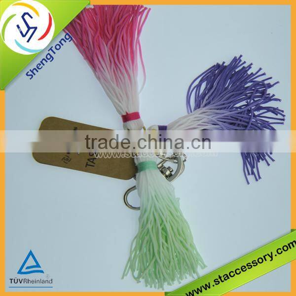 hot sale wholesale tassel keychain/colorful tassel keychain