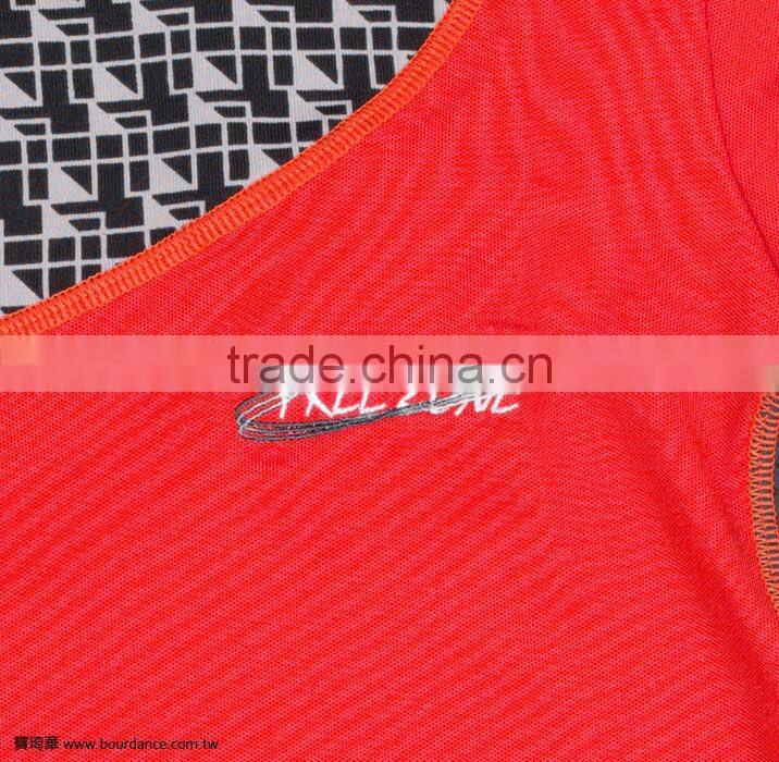 U neck 2 tone color women wear