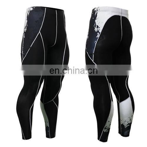 Different design custom mens compression leggings for running
