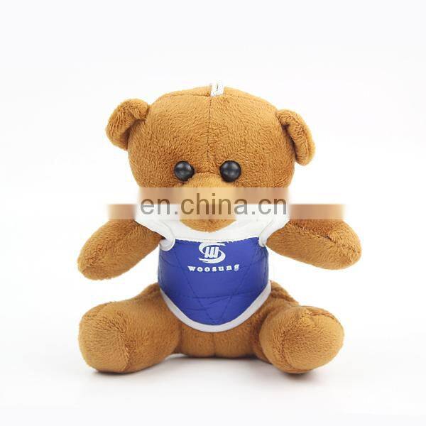 Brand new taekwondo key chain bear toys with chest guard