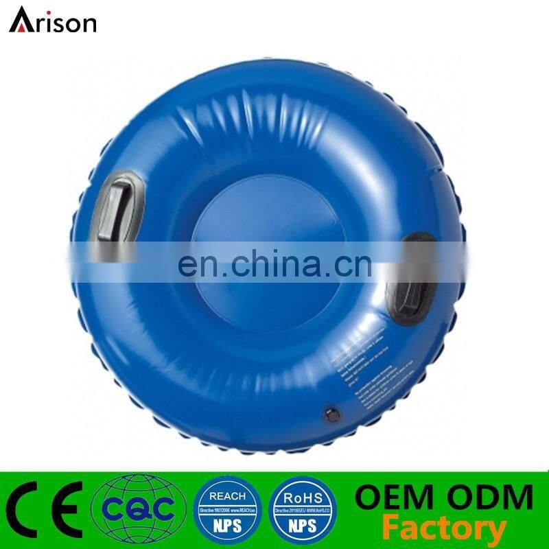 Environmental durable round snow board inflatable single ski board inflatable water ski board for promotional toys