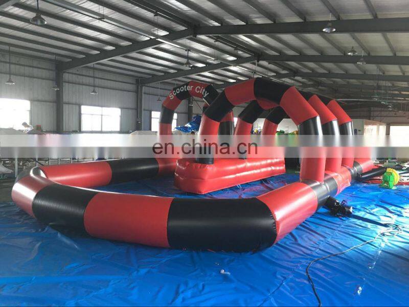 2016 high quality inflatable outdoor customized air race track for sale