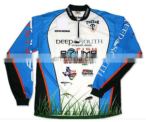 dye sublimation fishing jersey custom sublimation jerseys