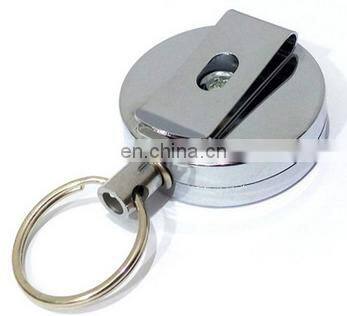 Logo Printing Metal Keychain Function Badge Reel Holders